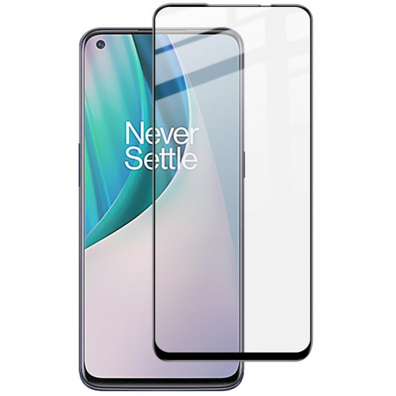 Захисне скло XD+ (full glue) (тех.пак) для OnePlus Nord N100, Чорний