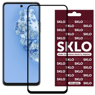 Защитное стекло SKLO 3D для TECNO Camon 17P Черный