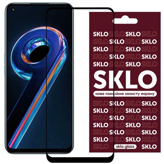 Защитное стекло SKLO 3D для Realme 9 Pro / 9i / 9 5G / C35 / OnePlus Nord CE 2 Lite 5G Черный