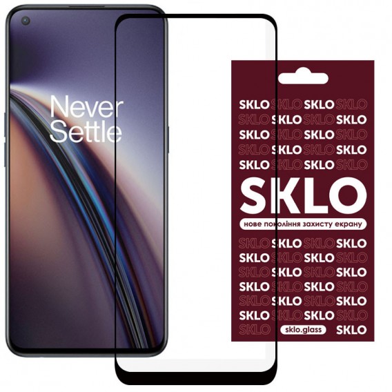 Захисне скло SKLO 3D (full glue) для Realme 9 4G / 9 Pro+, Чорний
