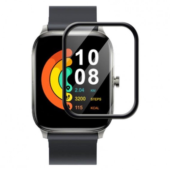 Полімерна плівка 3D (full glue) (тех.пак) для Xiaomi Haylou RS4 (LS12) / Haylou RS4 Plus (LS11), Чорний