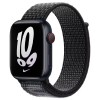 Ремінець Nylon для Apple watch 38mm/40mm/41mm, Black / Summit White