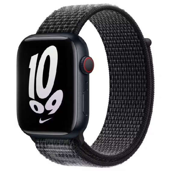 Ремешок Nylon для Apple watch 38mm/40mm/41mm, Black / Summit White