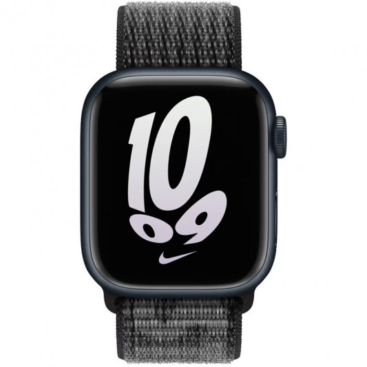 Ремінець Nylon для Apple Watch 38/40/41/42mm(ser.10) Black / Summit White - зображення 1 