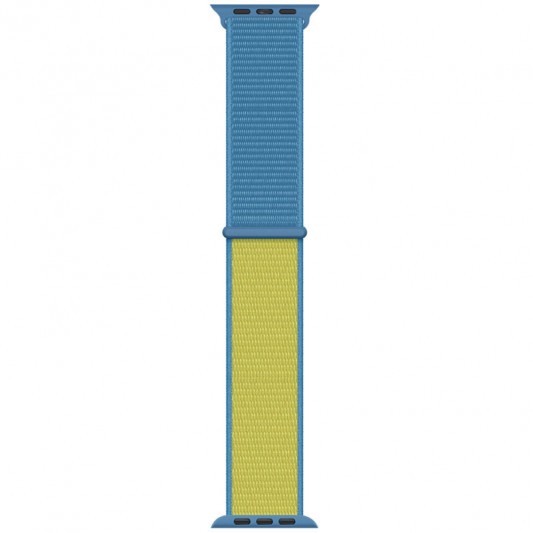 Ремінець Nylon для Apple Watch 38/40/41/42mm(ser.10) Blue / Yellow