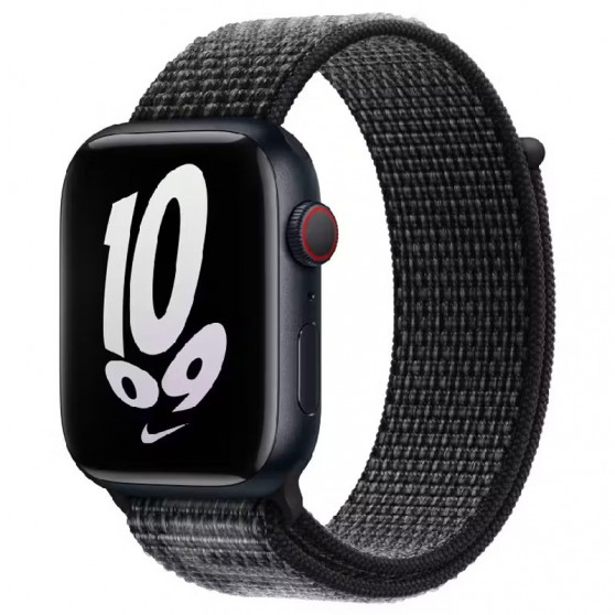 Ремешок Nylon для Apple watch 42mm/44mm/45mm/49mm, Black / Summit White