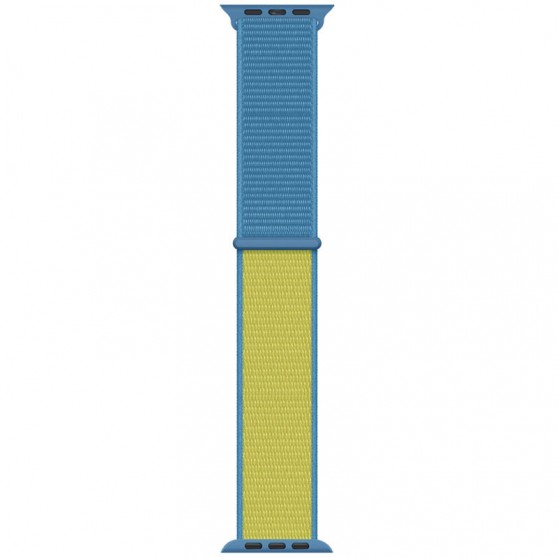 Ремешок Nylon для Apple Watch 42(ser.1-3)/44/45/46/49mm Blue / Yellow