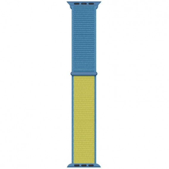 Ремінець Nylon для Apple watch 42mm/44mm/45mm/49mm, Blue / Yellow
