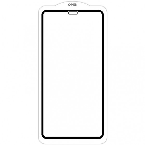 Защитное стекло SKLO 5D (тех.пак) для Apple iPhone 12 mini (5.4") Черный / Белая подложка