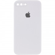 Чохол Silicone Case Square Full Camera Protective (AA) Apple iPhone 7 plus / 8 plus (5.5"), Білий / White