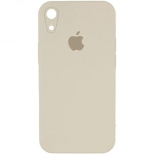 Чохол Silicone Case Square Full Camera Protective (AA) для Apple iPhone XR (6.1") Бежевий / Antique White Чохол Silicone Case Square Full Camera Protective (AA) для Apple iPhone XR (6.1") Бежевий / Antique White