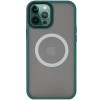 TPU+PC чохол Metal Buttons with MagSafe для Apple iPhone 13 Pro Max (6.7") Зелений