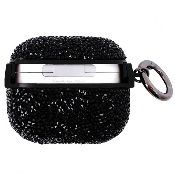 TPU чохол Bling World Rock Diamond для навушників AirPods 3, Чорний