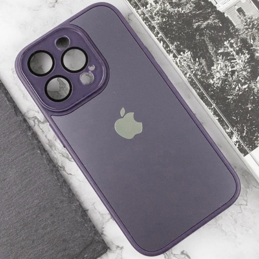 Чехол TPU+Glass Sapphire Midnight для Apple iPhone 12 Pro (6.1"), Фиолетовый / Deep Purple - изображение 2