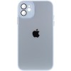 Чехол TPU+Glass Sapphire Midnight для Apple iPhone 12 (6.1"), Голубой / Blue