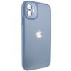 Чехол TPU+Glass Sapphire Midnight для Apple iPhone 12 (6.1"), Голубой / Blue