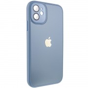 Чехол TPU+Glass Sapphire Midnight для Apple iPhone 12 (6.1"), Голубой / Blue