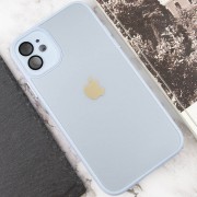 Чехол TPU+Glass Sapphire Midnight для Apple iPhone 12 (6.1"), Голубой / Blue