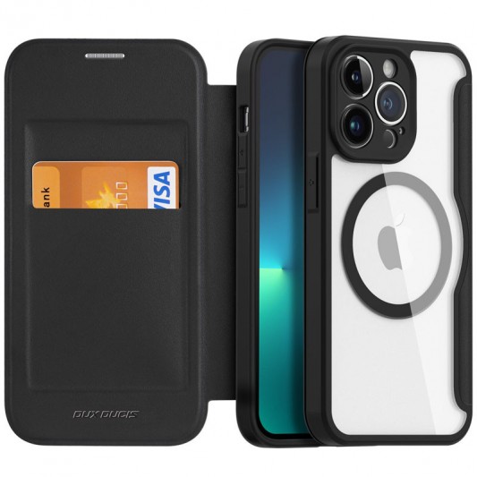 Чехол-книжка Dux Ducis Skin X Pro with MagSafe для Apple iPhone 14 Pro Max (6.7") Black - изображение 1