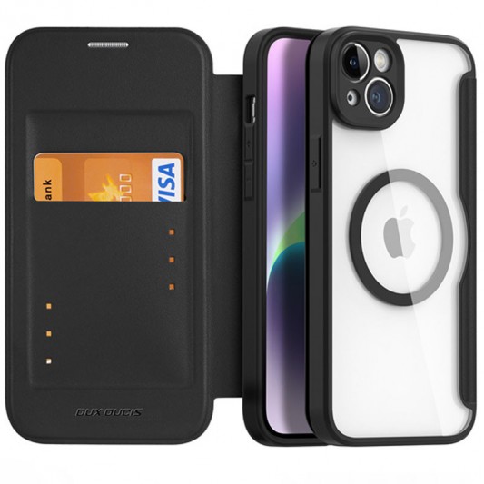 Чехол-книжка Dux Ducis Skin X Pro with MagSafe для Apple iPhone 14 / 13 (6.1") Black - изображение 1