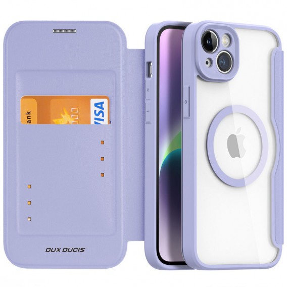 Чохол-книжка Dux Ducis Skin X Pro для Apple iPhone 14 / 13 (6.1"), Purple
