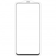 Защитное стекло SKLO 5D (тех.пак) для Xiaomi 13 / 14 Черный / Белая подложка