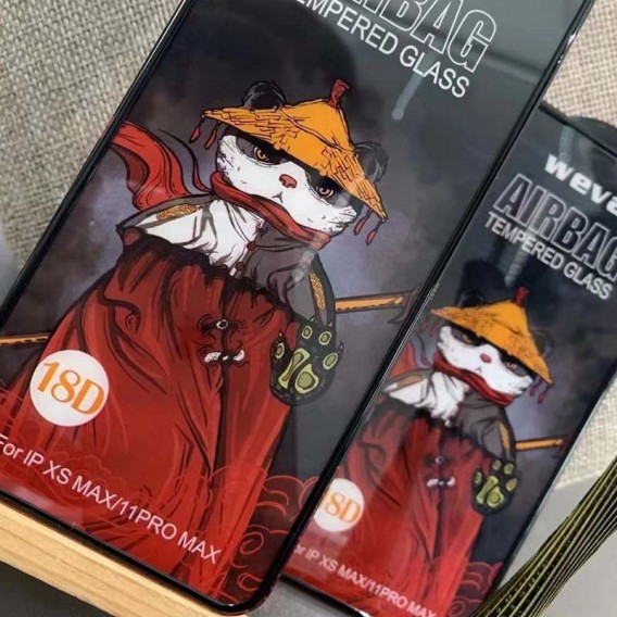 Защитное 2.5D стекло Weva AirBag (тех.пак) для Apple iPhone 11 Pro Max / XS Max (6.5"), Черный