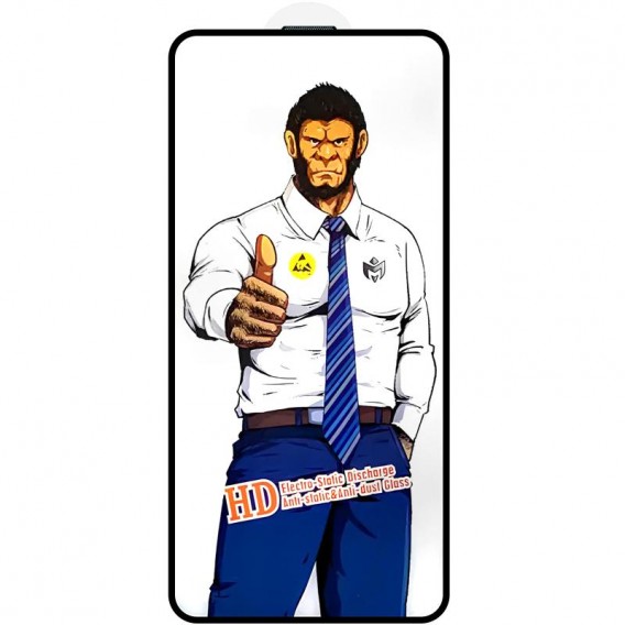 Захисне скло 5D Anti-static Pro (тех.пак) для Apple iPhone 15 / 16 (6.1") Чорний