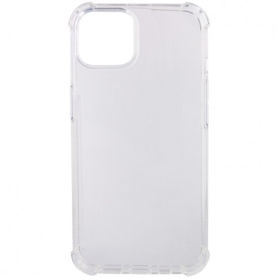 TPU чохол GETMAN Ease logo посилені кути для Apple iPhone 15 (6.1"), Безбарвний (прозорий)