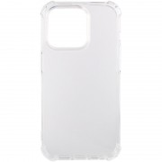 TPU чехол GETMAN Ease logo усиленные углы для Apple iPhone 15 Pro (6.1") Бесцветный (прозрачный)