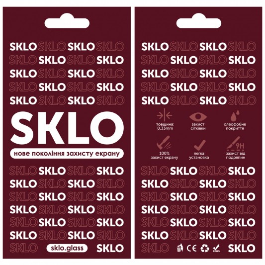 Защитное стекло SKLO 3D (full glue) для iPhone 15 Plus / 16 Plus (6.7"), Черный - изображение 3