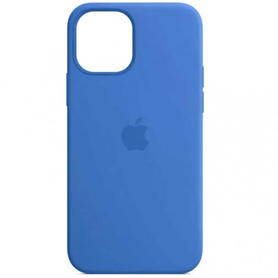 Чехол Silicone Case Full Protective (AA) для Apple iPhone 15 Plus (6.7") Синий / Capri Blue