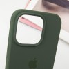 Чохол Silicone Case Full Protective (AA) для Apple iPhone 15 Pro (6.1"), Зелений / Cyprus Green