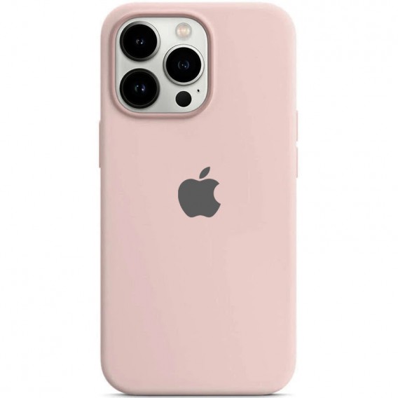 Чохол Silicone Case Full Protective (AA) для Apple iPhone 15 Pro (6.1"), Рожевий / Chalk Pink
