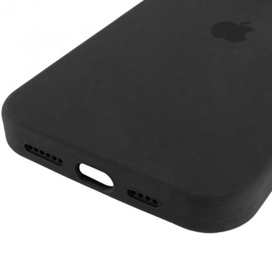 Чохол Silicone Case Full Protective (AA) для Apple iPhone 15 Pro (6.1") Чорний / Black - зображення 4 