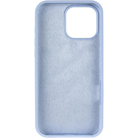 Чохол для iPhone 15 Pro Max Silicone Case Full Protective (Lilac Blue)
