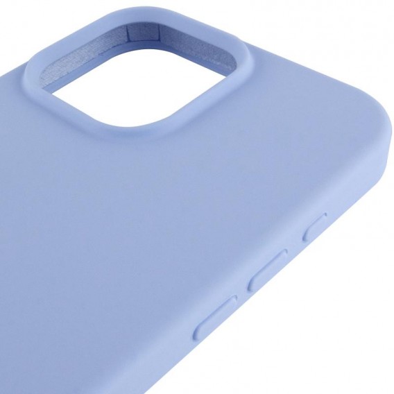 Чохол для iPhone 15 Pro Max Silicone Case Full Protective (Lilac Blue)