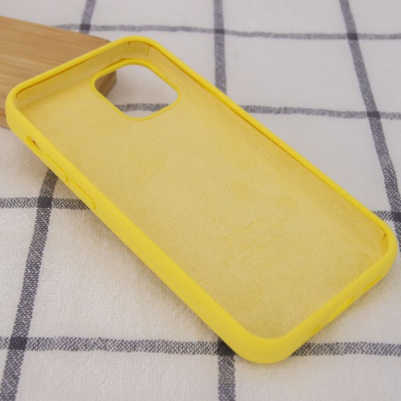 Чехол Silicone Case Full Protective (AA) для Apple iPhone 15 Pro Max (6.7"), Желтый / Yellow