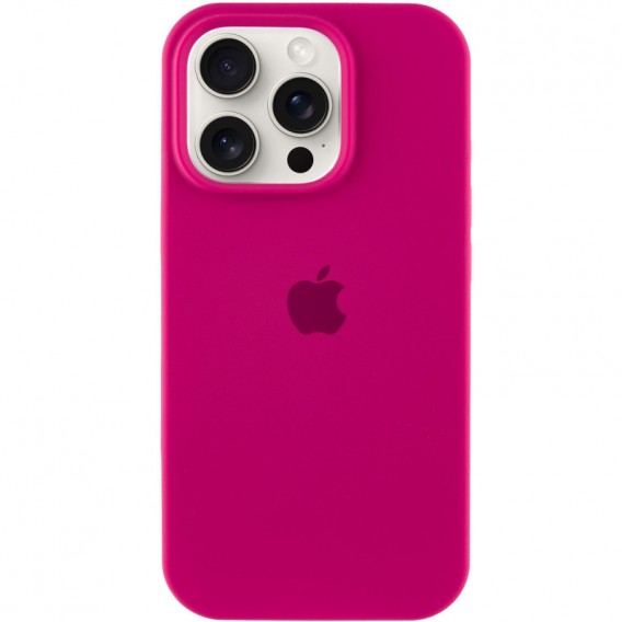 Чохол Silicone Case Full Protective (AA) для Apple iPhone 15 Pro Max (6.7"), Червоний / Rose Red