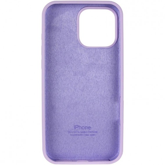 Чохол Silicone Case Full Protective (AA) для Apple iPhone 15 Pro Max (6.7") Бузковий / Lilac