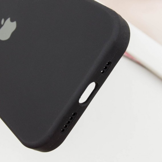 Чехол Silicone Case Full Protective (AA) для Apple iPhone 15 Pro Max (6.7"), Черный / Black
