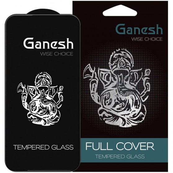 Захисне скло Ganesh (Full Cover) для Apple iPhone 15 Pro (6.1") Чорний