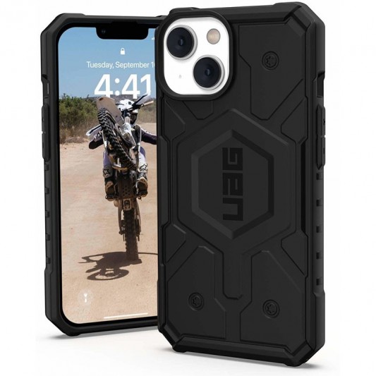 Ударостійкий чохол UAG Pathfinder with MagSafe для Apple iPhone 15 Plus / 14 Plus (6.7") Чорний - зображення 3 