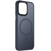 TPU+PC чохол Metal Buttons with MagSafe Colorful для Apple iPhone 15 (6.1") Синій / Navy Blue