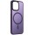 TPU+PC чохол Metal Buttons with MagSafe Colorful для Apple iPhone 15 Plus (6.7") Темно-фіолетовий / Dark Purple