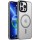 TPU+PC чохол Metal Buttons with MagSafe Colorful для Apple iPhone 15 Pro Max (6.7") Сірий / Grey