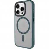 TPU+PC чехол Metal Buttons with MagSafe для Apple iPhone 15 Pro (6.1 дюйма) Зеленый