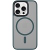 TPU+PC чохол Metal Buttons with MagSafe для Apple iPhone 15 Pro Max (6.7"), Зелений