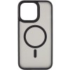 TPU+PC чохол Metal Buttons with MagSafe для Apple iPhone 15 Pro Max (6.7"), Чорний