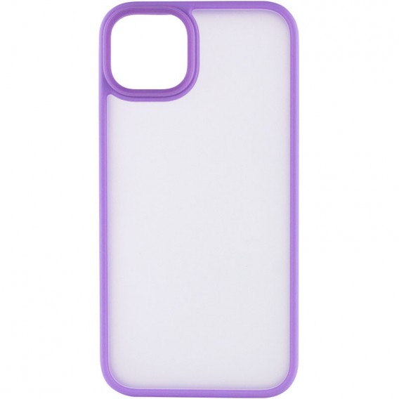 TPU+PC чехол Metal Buttons для Apple iPhone 15 (6.1"), Сиреневый